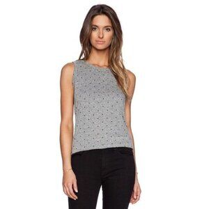 Current/Elliott The Muscle Tee Heather Grey Polka Star - S